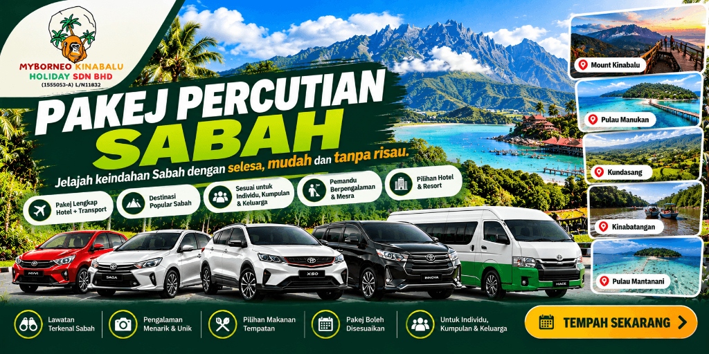 Pakej Percutian & Ekspedisi Sabah Banner
