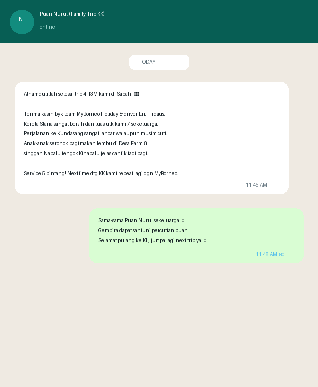 Screenshot WhatsApp Testimoni